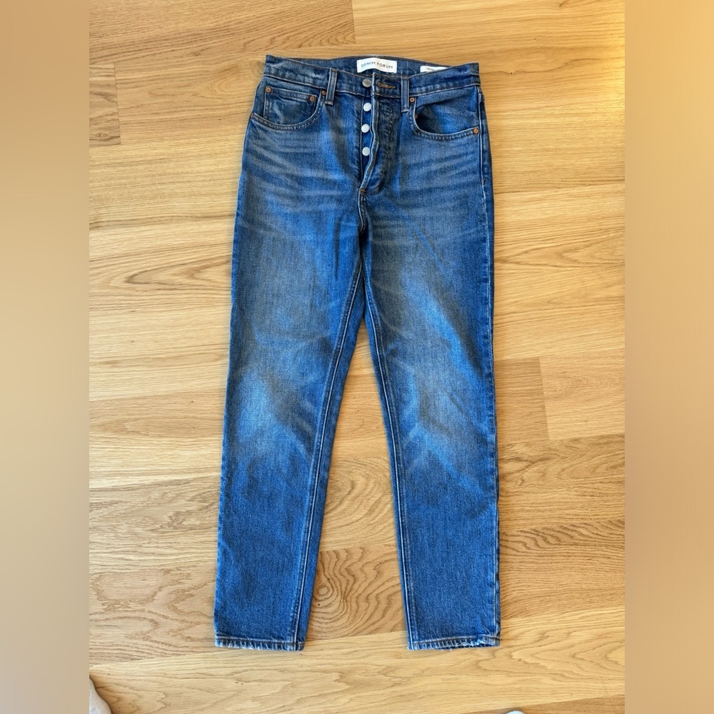 Women’s mid/high rise denim forum jeans